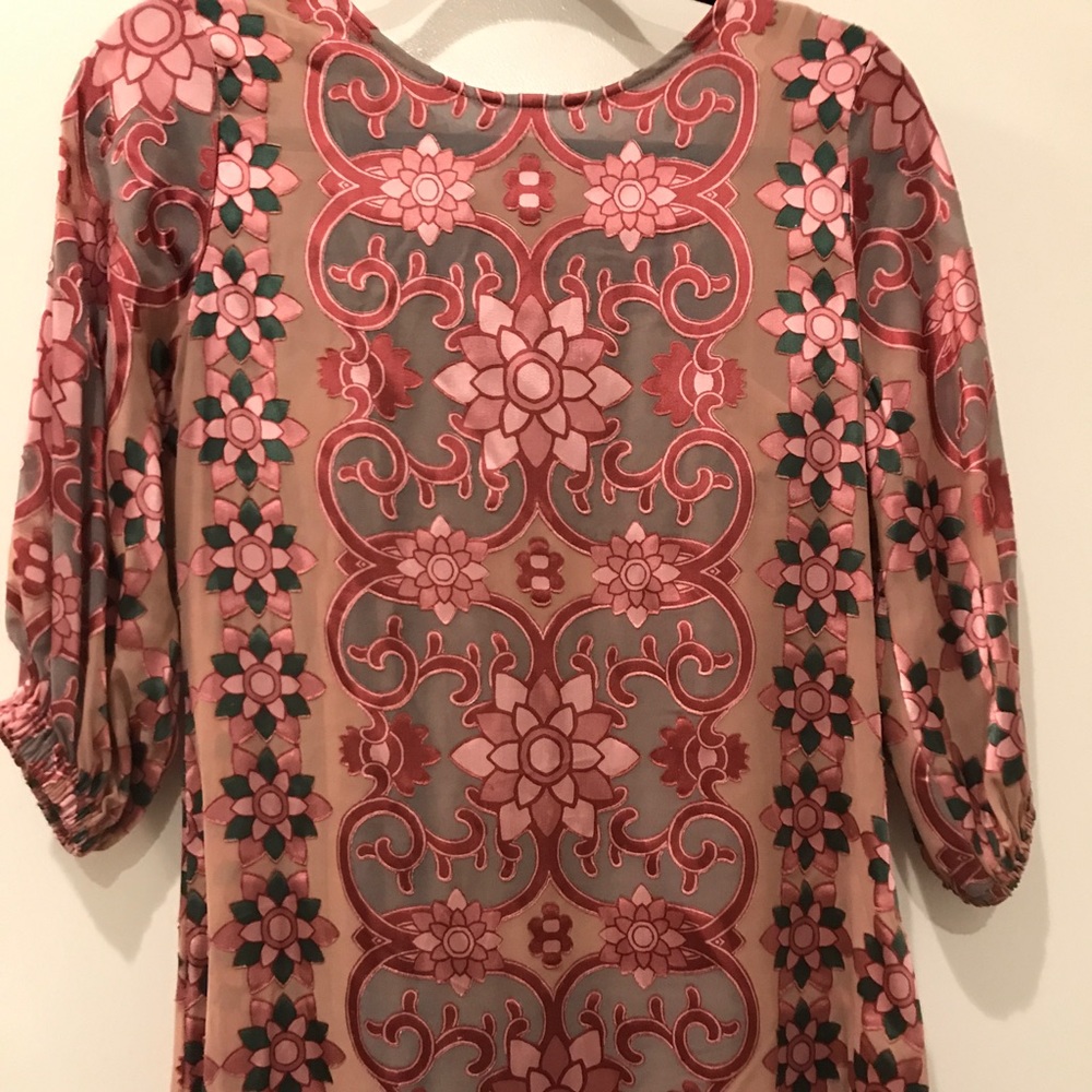 For Love and Lemons long sleeve floral mini